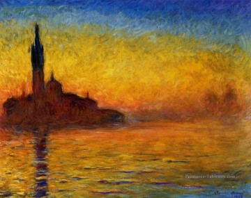  Venise Art - Crépuscule Venise Claude Monet